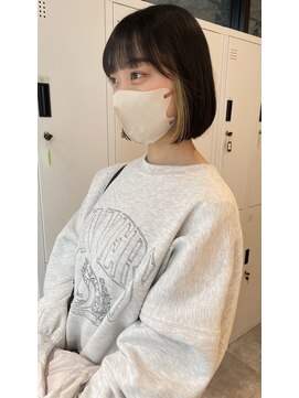 シェノン 奈良橿原店(CHAINON) インナーカラー / 黒髪 / ボブ