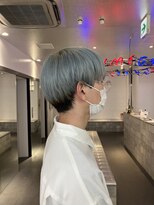 ダブルカラーライトブルーケアブリーチハイトーンカラー韓国