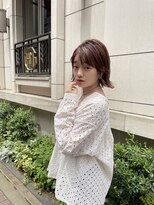 アロン(Allons Ginza)&nbsp;★◎くびレイヤーエモージュ前髪インナーグレージュ小顔カット