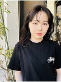 20代/30代/小顔/大人可愛い/ミディアム/暗髪