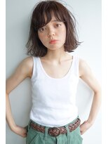 コス(kos)&nbsp;大人可愛い/レイヤーロング/グレーベージュ/前髪パーマ/二子玉川