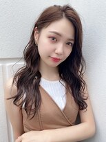 アルケー ヘアアンドヘッドスパ 錦糸町南口店(arche Hair&head spa)&nbsp;大人かわいい/レイヤーロング/グレーベージュ/前髪パーマ/錦糸町