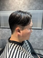 スウェルホワイト(SWELL WHITE)&nbsp;曲がる縮毛矯正で作る　毛流れセンターパート福岡メンズ縮毛矯正