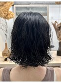 ボブパーマスパイラルパーマプードルパーマレディース奥東 巧真