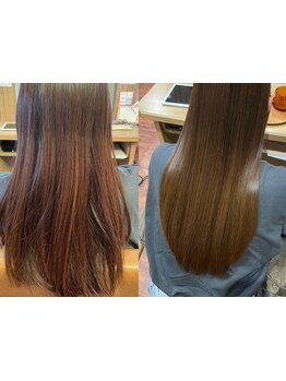【髪の形を整える“髪質改善ストレート“】ダメージを極限まで抑え自分史上最高の質感が手に入る☆