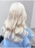 【アイリ】ホワイトブリーチカラー