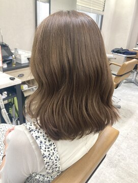 アジールヘア 東上野店(agir hair) 大人可愛いブリーチなしミルクティーベージュ