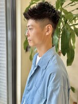 ハヤシ(HAYASHI)&nbsp;メンズカット アップバング ツーブロック×ベリーショート