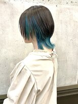 ジョージグランデ(JO-JI grande)&nbsp;ウルフ/ショートウルフ/インナーカラーブルー