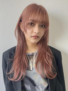 ニューヨークニューヨーク イオンスタイル東淀川店(NYNY) ロングヘアのハイトーンピンクにレイヤーで軽さを