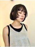 ラウンドボブ/ ステップカット