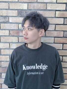 アクトスタイリッシュヘアー 知立(Act stylish hair) メンズアッシュシルバーアップバング