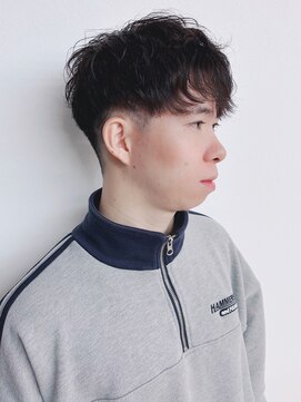 モリオフロムロンドン 松戸店(Morio from London) 【松戸　テラカド】メンズマッシュ スパイラルパーマ 黒髪 春夏