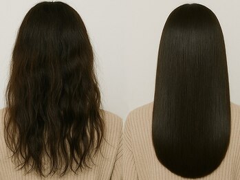 ラベルヴィ(La belle vie)の写真/縮毛矯正で”時短”と”美しさ”を両立！手間をなくし、毎朝のスタートダッシュを気持ちよく切りましょう♪