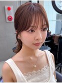 顔周りカット/フェイスレイヤー/前髪/韓国風バング