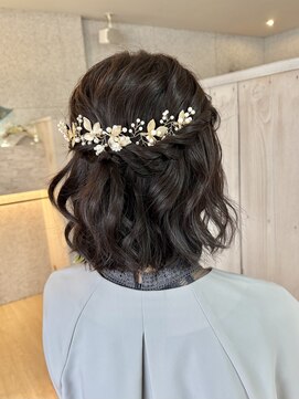 ハーフアップアレンジ