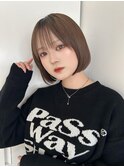 20代30代人気No.1/愛され丸みボブ×シースルーバング
