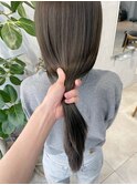 ハイ透明感オリーブ！ブリーチなしダブルカラー