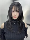 グレーブラック × ハッシュカット