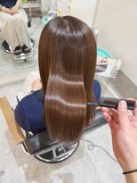 チェレ ブラン 堺東店(Chere brun)&nbsp;キャメルブラウン×艶カラー×髪質改善ストレート