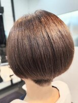 ヘアースタジオ ジェイワン(hair studio J ONE)&nbsp;40代50代/白髪ぼかし/グレーベージュ/ショートボブ/赤味消し