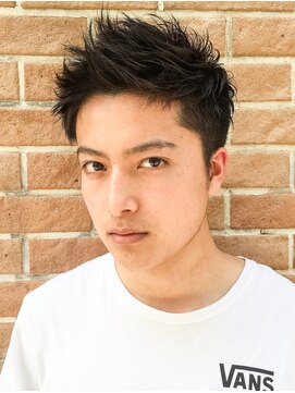 サロンドミルク 原宿(salon de MiLK) 爽やかスパイキー×ワイルドアップバング