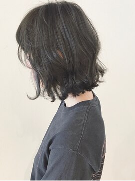 切りっぱなしボブ黒髪アッシュ L ゴッソ Gosso のヘアカタログ ホットペッパービューティー