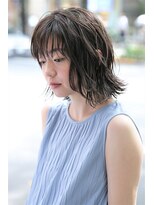 コマ(coma)&nbsp;【coma中野】ウェット外はねボブシースルーバング