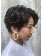 【JILI】くせ毛風　ニュアンスパーマ　ショート　◎上辻担当