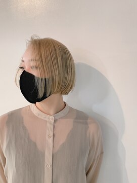 ヘアーサロン オーツー(HAIR SALON O+O) ハイトーンカラーを活かすコンパクトボブ