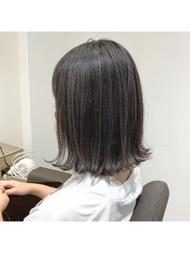 ルディー バイ ヘアーポケット(rudii by HAIR POCKET) 外ハネ×アッシュグレー