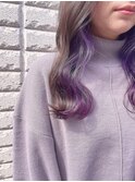 ケアブリーチインナーカラー_ブルーバイオレット