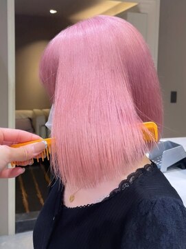 ベレーザ 渋谷(BELEZA) ba1060ミルクティーピンクハイトーンベビーピンクボブショート