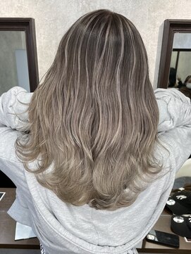 ルーゼン(LUXEN) 【LUXEN】ホワイトグレージュバレイヤージュ