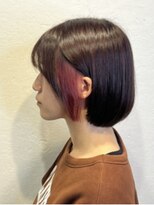 エイム ヘア デザイン 町田店(eim hair design) ペールピンク×イヤリングカラー　