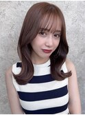 大人ガーリーチョコレートプリカール韓国ヘアくびれヘア
