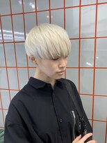 ペレ 渋谷(PELE)&nbsp;斜めバング/グレージュカラー/シルキーベージュ/渋谷/渋谷駅