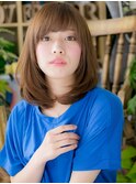 レイヤーミディアム斜めバングアースカラーc5北浦和20代30代40代