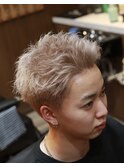 <理容室><バーバー>無造作スパイキーショート