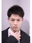 ビジネスヘア アップバング 短髪
