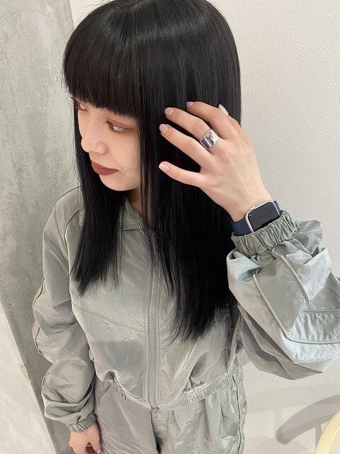 【YOKE】ブルーブラック/暗髪/艶髪/髪質改善/ワイドバング