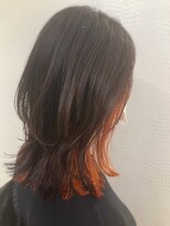 ラクーン(raccoon)&nbsp;インナーカラー＋白髪活かしカラーくびれヘアー