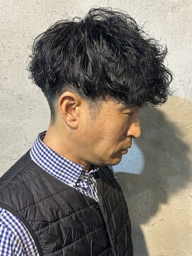 ニアウ 高崎店(Niau) 波巻きパーマ波巻きスパイラルパーマメンズパーマメンズマッシュ