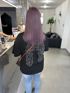 キング(K!ng) 縮毛矯正髪質改善ハイライトレイヤーカット枚方美容室エクステ