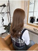 ブリーチなしミルクティーベージュ