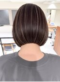 ハイライトバレイヤージュダブルカラーショートカット