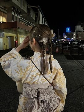 美容室 アイディー i-dee ヘアセット/編みおろしツイン