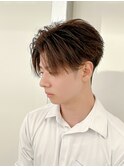 フェザーショート×ブラウンカラー