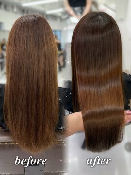 ハピネス 梅田茶屋町店(HAPPINESS) 韓国風/レイヤーカット/顔周り/顔まわり/髪質改善/ベージュ