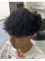 フイ 恵比寿(Hui)&nbsp;波巻きパーマ/刈り上げマッシュ/メンズパーマ